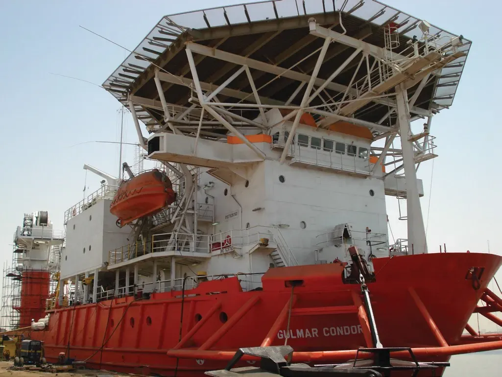 Buque de buceo y apoyo offshore: capacidad reportada disponible mediante aliados